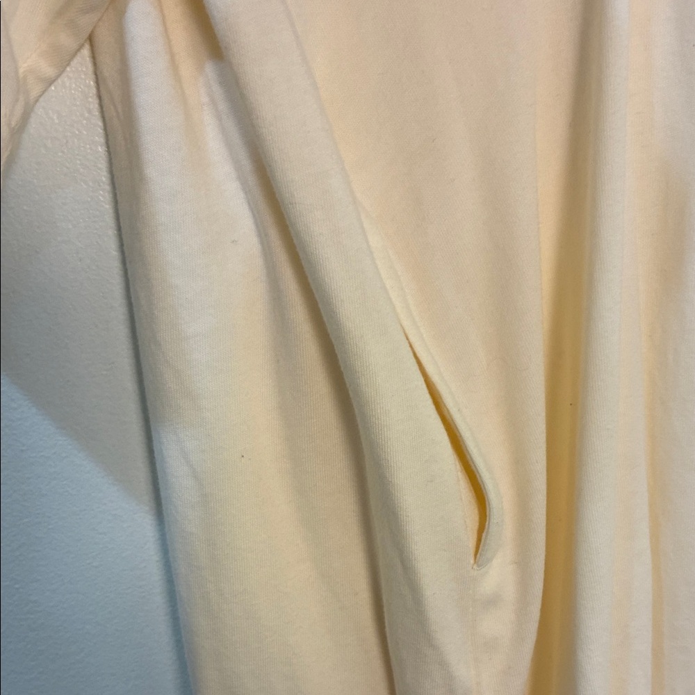 Essentials Womens Short Sleeve Maxi Dress in Cream with pockets - Picture 5 of 12